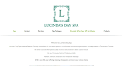 Desktop Screenshot of lucindasdayspa.com